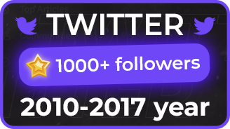 [货号1027]Twitter推特账号 | 2007~2017老账号 | 1000+粉丝 | 通过邮箱认证 | 随机国家IP注册 | 支持auth_token登录-海外粉丝吧