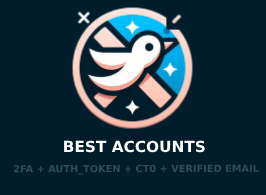 [货号1390]Twitter账号 | 全新账号 | 设有头像 | 微软邮箱验证 | 2FA已开启 | 包含ct0 | 包含token-海外粉丝吧